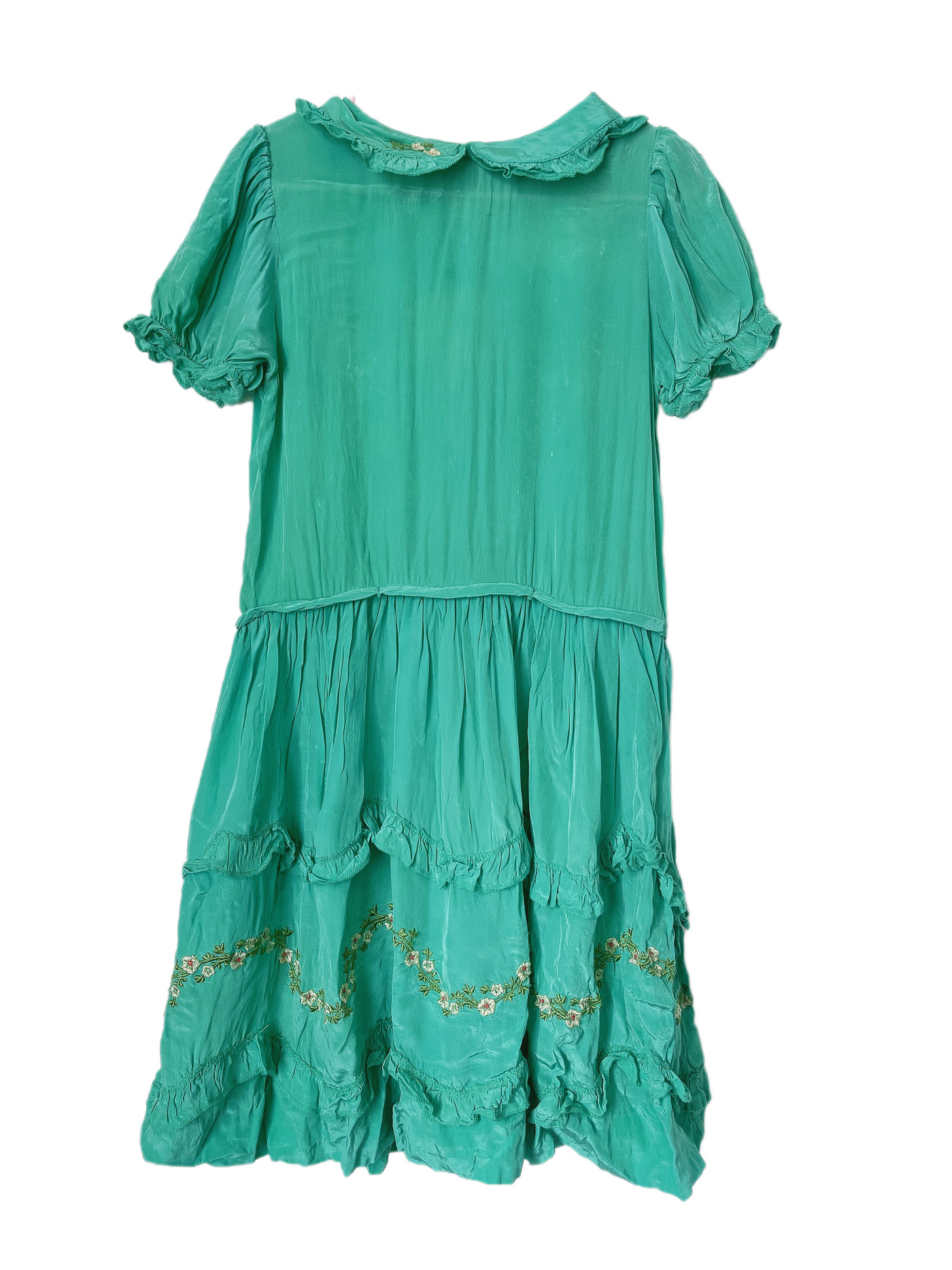 Caramel Green Long Dress(6Y)