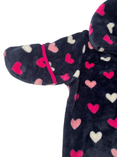 Hatley Confetti Hearts Fuzzy Fleece Baby Bundler(6-9M)