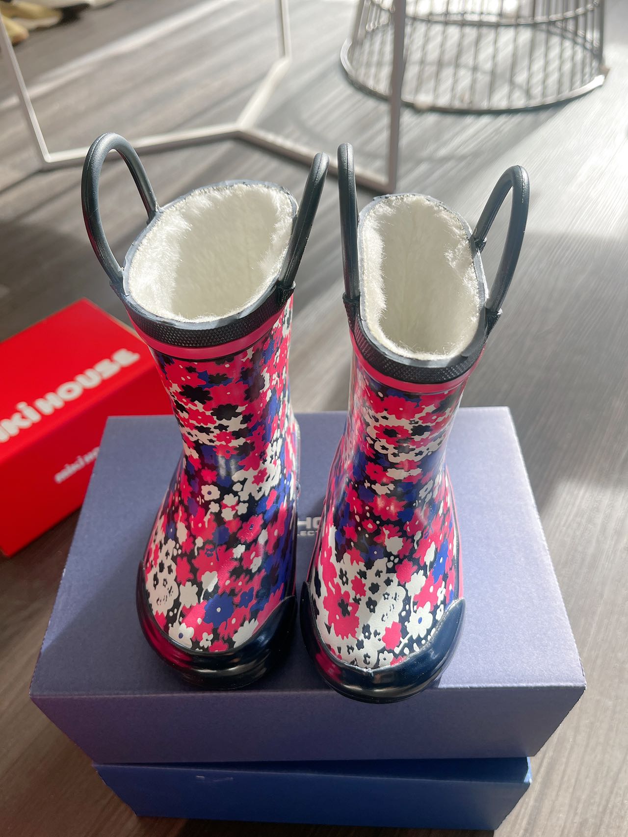 Girl Warm Rain Boots( US:4)-Toddler Girl